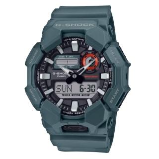 【CASIO 卡西歐】G-SHOCK 十年電力 海綠藍 雙顯示系列 GA-010-2A 51.9mm
