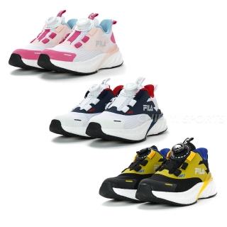 【FILA】KIDS 避震慢跑運動鞋 大童 童鞋 康特杯 支撐鞋墊(3-J822Y-091 3-J822Y-1313-J822Y-251色任選)