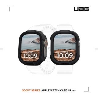 【UAG】Apple Watch Ultra/Ultra 2（49mm）耐衝擊保護殼V2-黑(手錶保護殼、 Ultra錶殼)