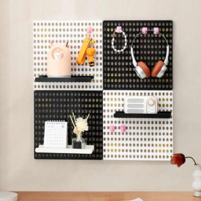 Easy buy 居家生活 夾式洞洞板收納架-桌上型80X4