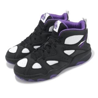 【REEBOK】籃球鞋 ATR Decimator 男鞋 黑紫白 Above the Rim 復古 中高筒 運動鞋(100201336)