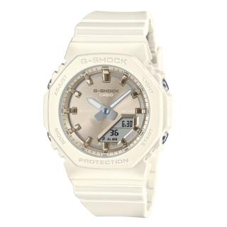 【CASIO 卡西歐】G-SHOCK 緞面珠光 細致優雅 珍珠白 亮彩時尚 八角形錶殼 GMA-P2100ST-7A 40.2mm