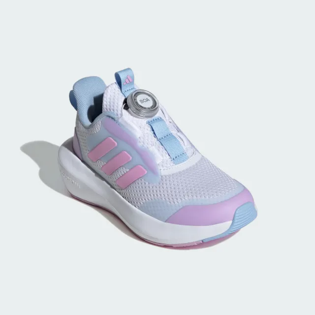 【adidas 愛迪達】運動鞋 童鞋 中童 大童 旋轉扣 FortaRun 3.0 BOA K 粉紫 IH0276