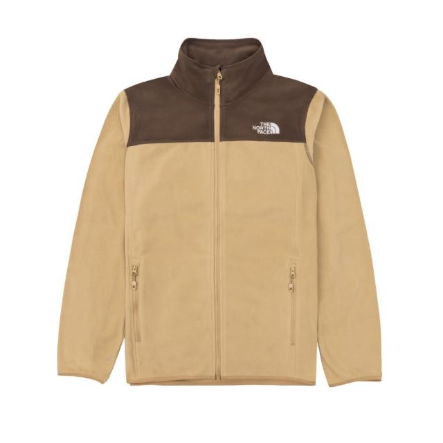 【The North Face】北臉 外套 男款 運動外套 保暖 M 100 GLACIER FULL ZIP 棕 NF0A8AYK8HO