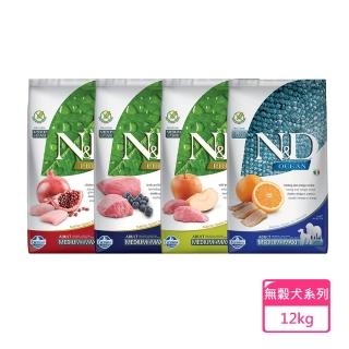 【Farmina 法米納】天然無穀犬飼料系列-12kg〔GD6 GD7 OD4 GD9〕(狗飼料/犬飼料/犬糧)