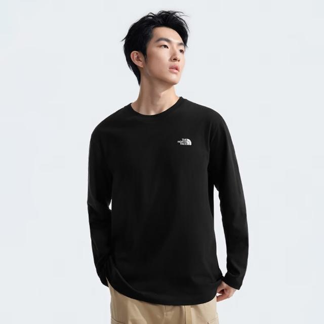 【The North Face】北臉 長袖上衣 男款 運動 M BOX NSE LS RLX TEE 黑 NF0A8AT8JK3