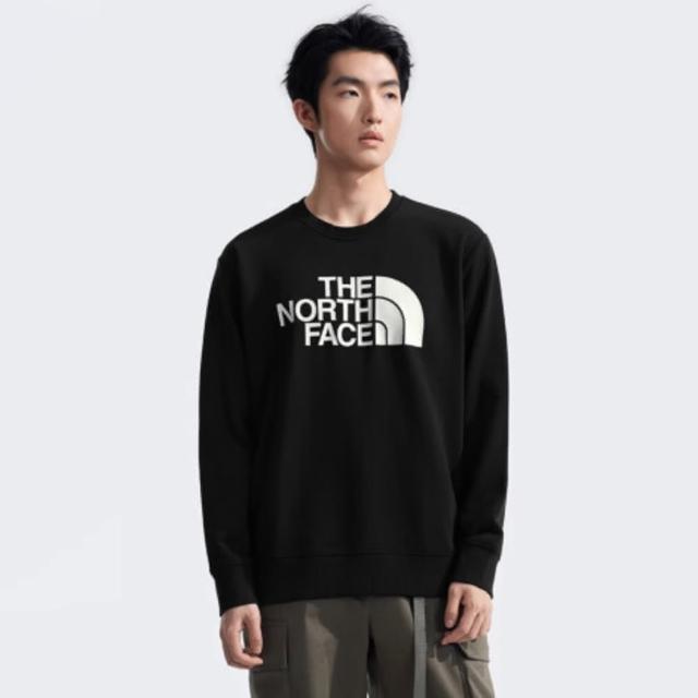 【The North Face】北臉 長袖上衣 男款 大學T 運動 M TNF FOUNDATION RLX CREW 黑 NF0A8AT7JK3