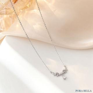 【Porabella】S999純銀項鍊 麥穗項鍊項鍊 鋯石項鍊 月桂麥穗項鍊 小眾ins 鎖骨項鍊 Necklace
