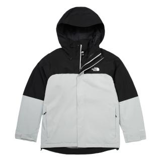 【The North Face】北臉 外套 男款 運動連帽外套 衝鋒衣 三合一 防潑水 保暖 黑灰 NF0A89ZPC3F