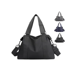 【SPRING】尼龍大容量多功能中性手提包肩背包斜背包旅行包學生書包-多色(日系簡約中性尼龍