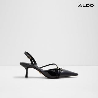 【ALDO】MARIETTA-奢華尖頭素面設計跟鞋-女鞋(黑色)