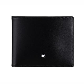 【MONTBLANC 萬寶龍】大師系列 4 卡牛皮零錢包短夾(新 品 上 市)