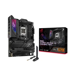 【ASUS 華碩】ROG STRIX X670E-E GAMING WIFI 主機板+AMD R5 9600X 6核12緒 中央處理器(M+C組合)