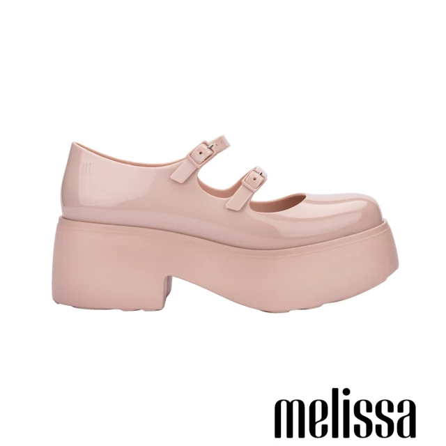 Melissa 雙細帶厚底瑪莉珍鞋(粉色)