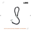 【UAG】簡約編織可調式背帶掛繩10mm-黑灰(背帶掛繩 手機掛繩 手機背帶)