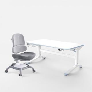 【林製作所】兒童電動桌椅 寧靜藍120cm(書桌 兒童書桌椅 電動升降桌 成長桌 一起長高桌)