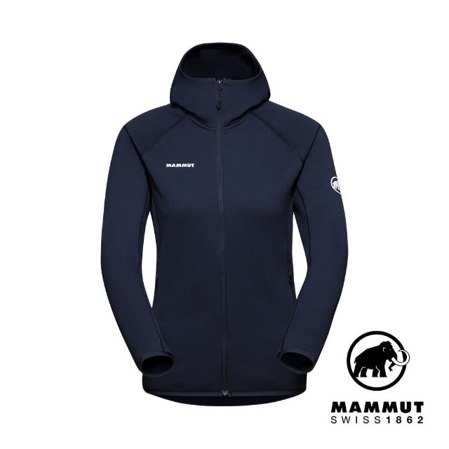 【Mammut 長毛象】Aconcagua ML Hooded Jacket W 運動刷毛連帽外套 女款 海洋藍 #1014-04442