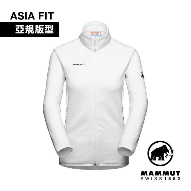 【Mammut 長毛象】Aconcagua ML Jacket AF Women 運動刷毛機能立領外套 女款 白色 #1014-04452