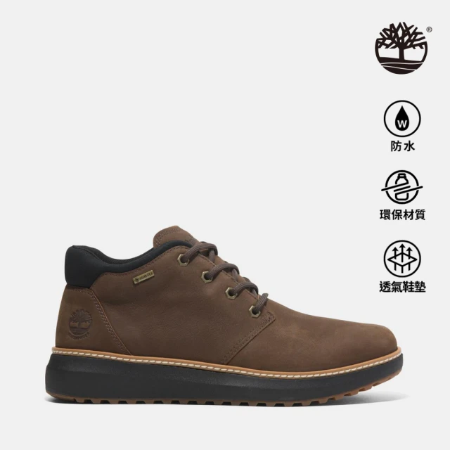 Timberland 男款深棕色GORE-TEX皮革中筒休閒靴(A6A8NW07)