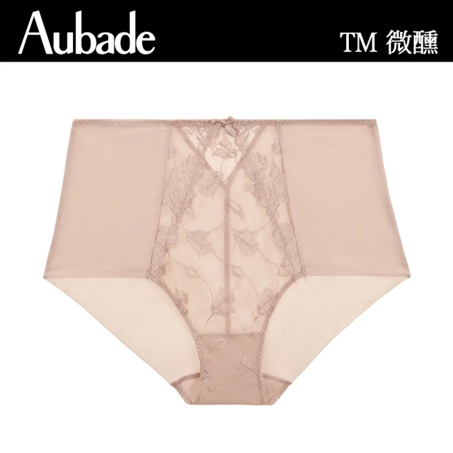 Aubade 微醺中高腰刺繡蕾絲褲 性感內褲 法國進口 女內褲(TM-膚)