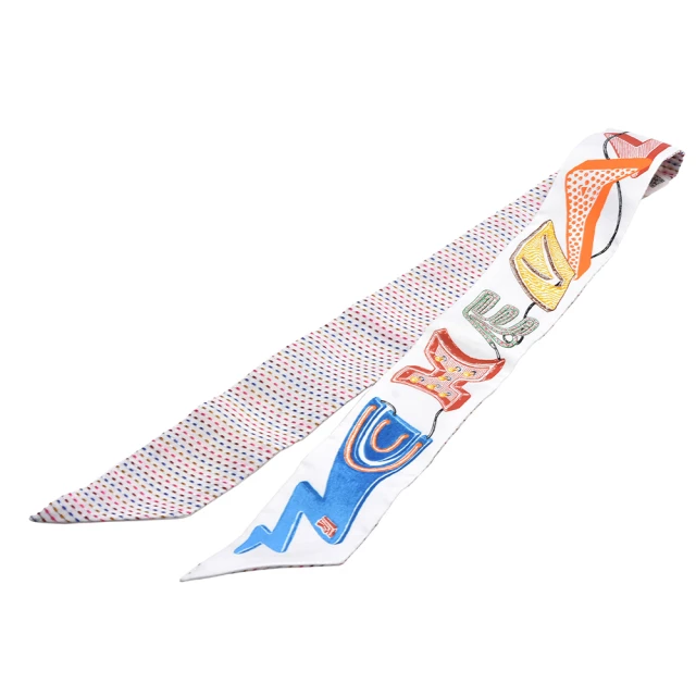 Hermes 愛馬仕 Ex-Libris 刺繡Twilly絲