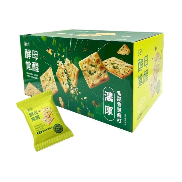 【美式賣場】盛香珍 酵母覺醒 濃厚紫菜青蔥蘇打餅(1525g)