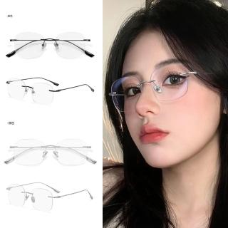 【LEESA】全鈦眼鏡架\文青眼鏡\無度數眼鏡\無邊框眼鏡\眼鏡\鏡框\鏡架\純鈦眼鏡\無框眼鏡\女生眼鏡