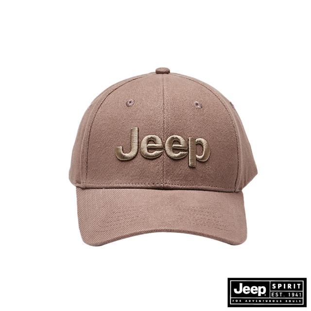 【JEEP】經典品牌LOGO休閒棒球帽(咖啡色)