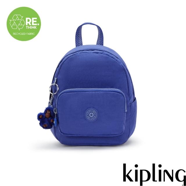 【KIPLING官方旗艦館】寶藍色輕巧迷你後背包-MINI BACKPACK