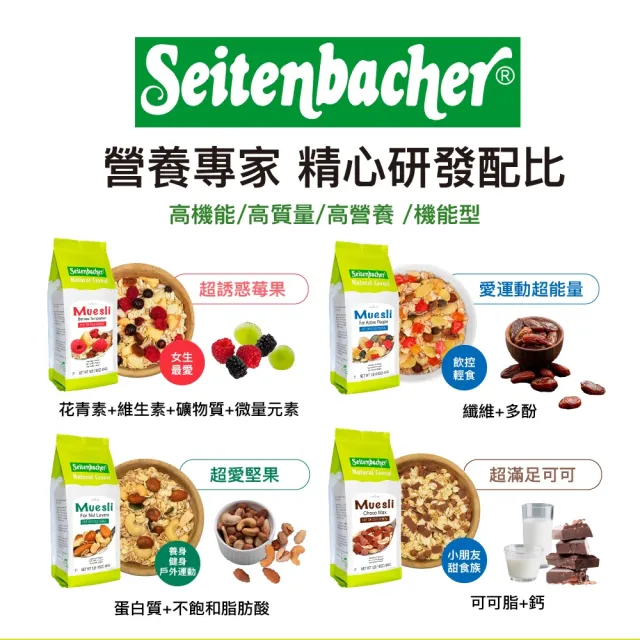 【Setienbacher 麥德香】滿足可可穀物麥片 穀片(德國健康機能麥片領導品牌)