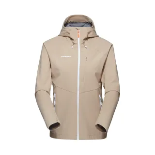 【Mammut 長毛象】Ultimate Comfort SO Hooded Jacket W 經典軟殼連帽外套 薩凡納褐 女款 #1011-01960