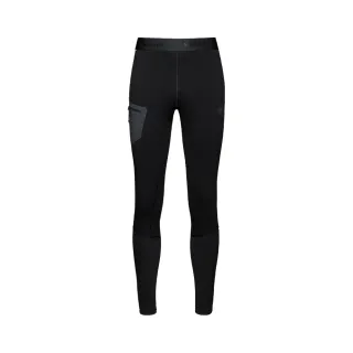 【Mammut 長毛象】Aconcagua ML Tights long Men 保暖刷毛內搭緊身褲 黑色 男款 #1022-00214