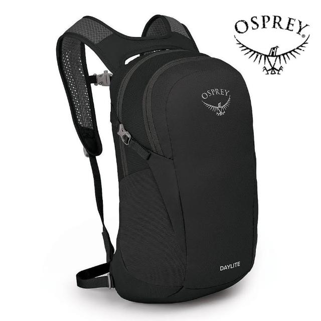 【Osprey】Daylite 13 輕便多功能背包 黑色(日常背包 旅行背包 休閒後背包 運動背包)