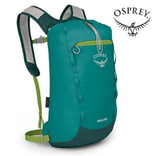 【Osprey】Daylite Cinch 15L 輕便多用途後背包 冒險綠/綠(日常背包 旅行背包 休閒後背包 運動背包)