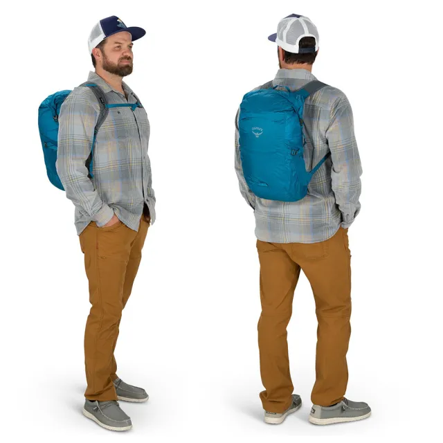 【Osprey】雙11 618 Ultralight Dry Stuff Pack 輕量防潑水背包 黑色(防水包 攻頂包 運動背包 旅