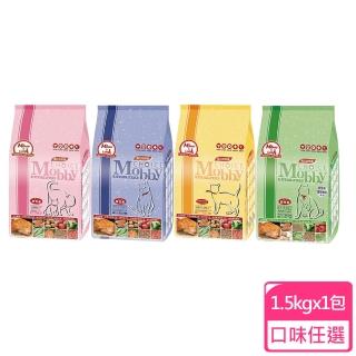 【Mobby 莫比】自然食專業配方貓糧1.5kg*3包組(幼母貓/授乳貓/低卡貓/挑嘴貓/成貓化毛)