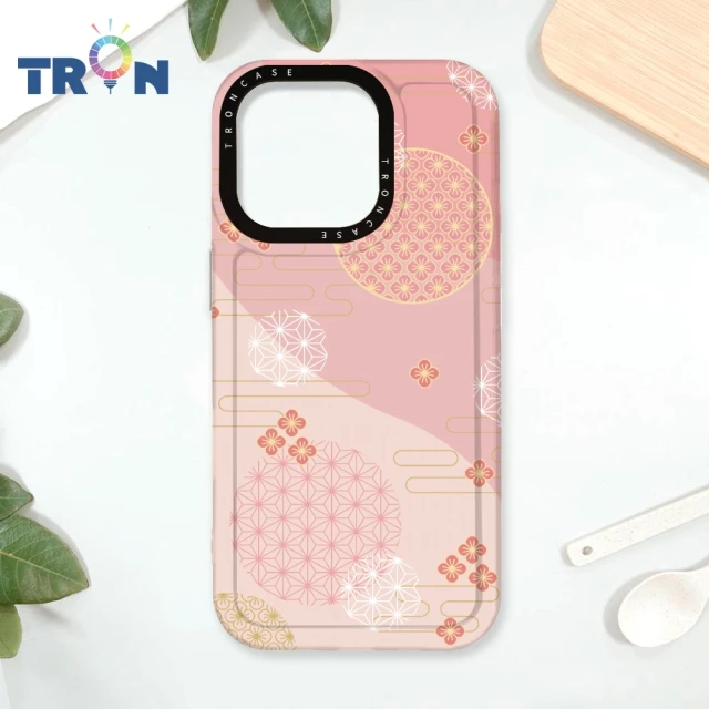 TRON iPhone 16/16 PLUS/16 PRO/16 Pro Max 日系和風圓點散花系列 防摔太空殼 透黑款 軟硬殼 手機殼