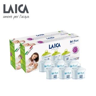 【LAICA 萊卡】bi-flux長效8周嬰兒&母親專用濾芯(義大利原裝進口 6入/盒)