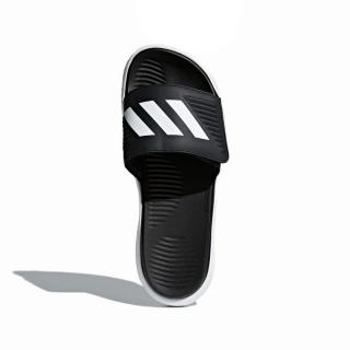 【adidas 愛迪達】ALPHABOUNCE SLIDE BB 拖鞋 男鞋 女鞋 黑 白 運動拖鞋(BA8775)
