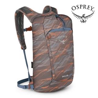 【Osprey】Daylite Cinch 15L 輕便多用途後背包 煙漠花影/岩褐(日常背包 旅行背包 休閒後背包 運動背包)