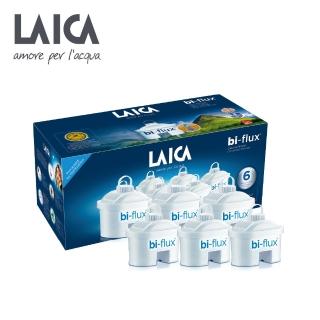 【LAICA 萊卡】義大利原裝進口 bi-flux高效雙流濾芯(1年份濾芯組合 共6入)