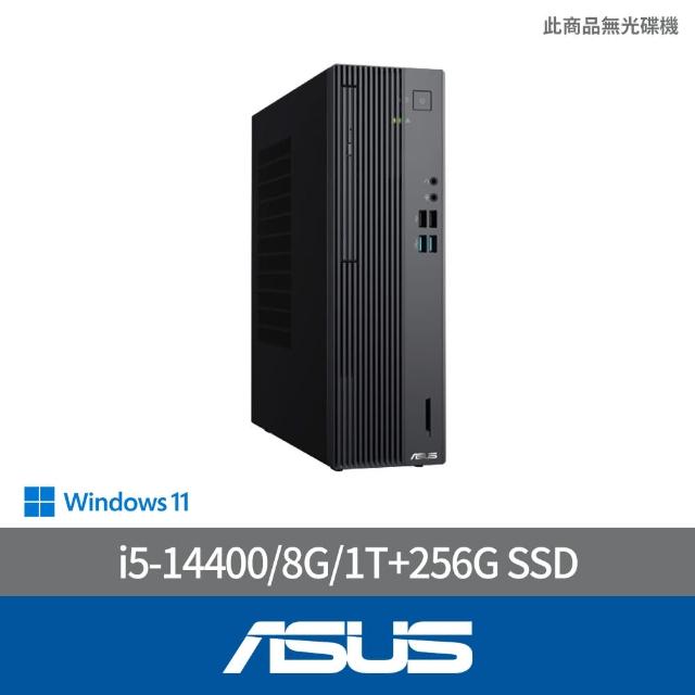 【ASUS 華碩】i5十核電腦(i5-14400/8G/1T+256G SSD/W11/H-S500SER-514400018W)