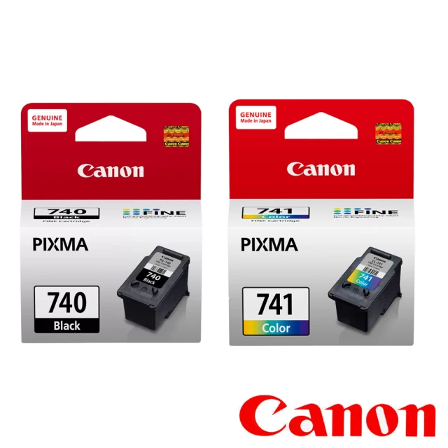 Canon 1黑1彩組★PG-740+CL-741 原廠墨水匣(適用機型：MG3670/MG3170/MG4170/MG2270/MG3270)