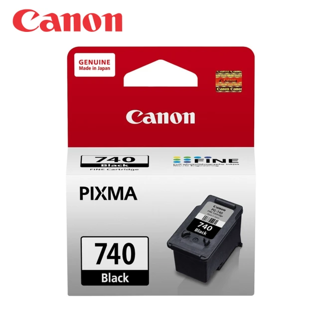 Canon PG-740 原廠黑色墨水匣(適用機型：MG3670/MG3170/MG4170/MG2270/MG3270)