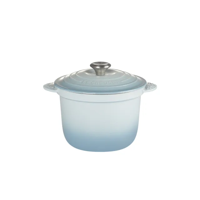 【Le Creuset】萬用窈窕琺瑯鑄鐵鍋20(蛋白霜/雪紡粉/海岸藍/石墨灰)