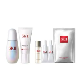 【SK-II】1+1 光蘊臻采煥亮精華50ml+防曬50g(小燈泡/防曬/禮盒)