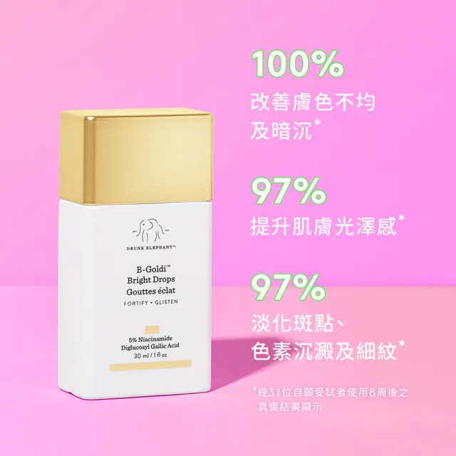 【DRUNK ELEPHANT 醉象】菸鹼醯胺發光露組(菸鹼醯胺發光露 30ml)