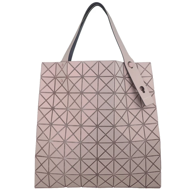 ISSEY MIYAKE 三宅一生 BAOBAO 霧面方格8x8側肩/手提包(珠光粉色)