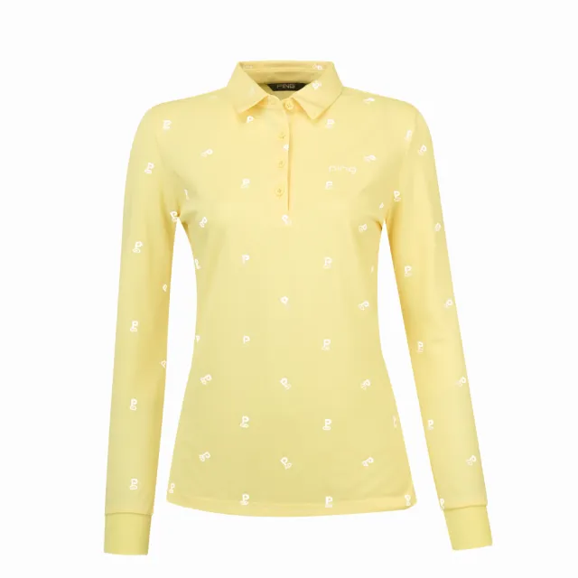【PING】女款網眼吸濕排汗抗UV高爾夫薄長袖POLO衫-共4色(GOLF/高爾夫球衫/RA24291)