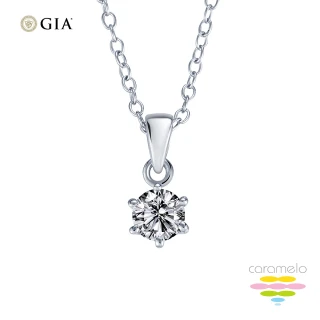 【彩糖鑽工坊】GIA 鑽石 1克拉 F成色 六爪鑽石項鍊 (天然鑽石 3EX+八心八箭)